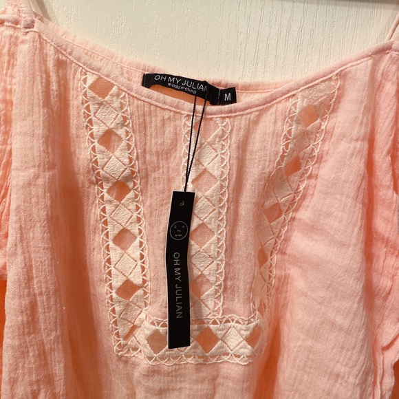 NWT OHMYJULIAN BOHO off shoulder top M - Picture 2 of 4